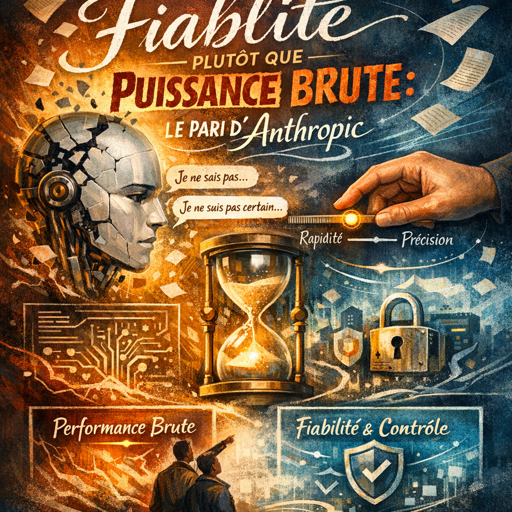 Fiabilité plutôt que puissance brute : le pari d’Anthropic.