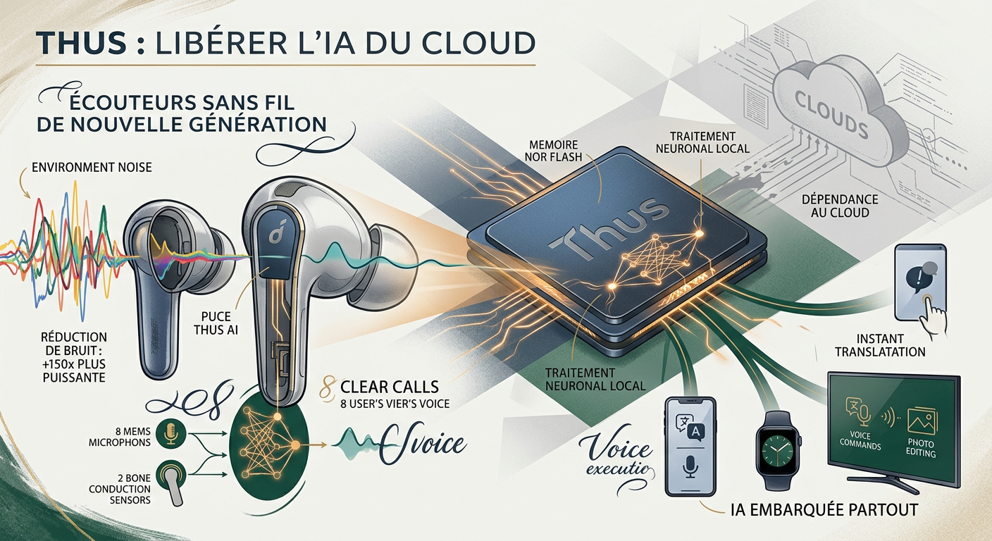 Anker lance Thus : une puce IA pour libérer les appareils du cloud