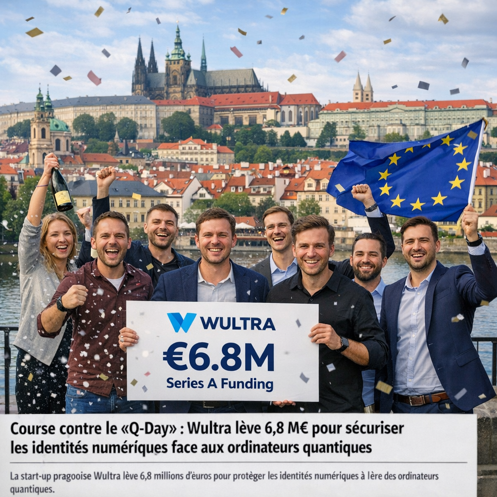 Cryptographie post-quantique : la pépite tchèque Wultra lève 6,8 millions d'euros pour blinder l'identité numérique